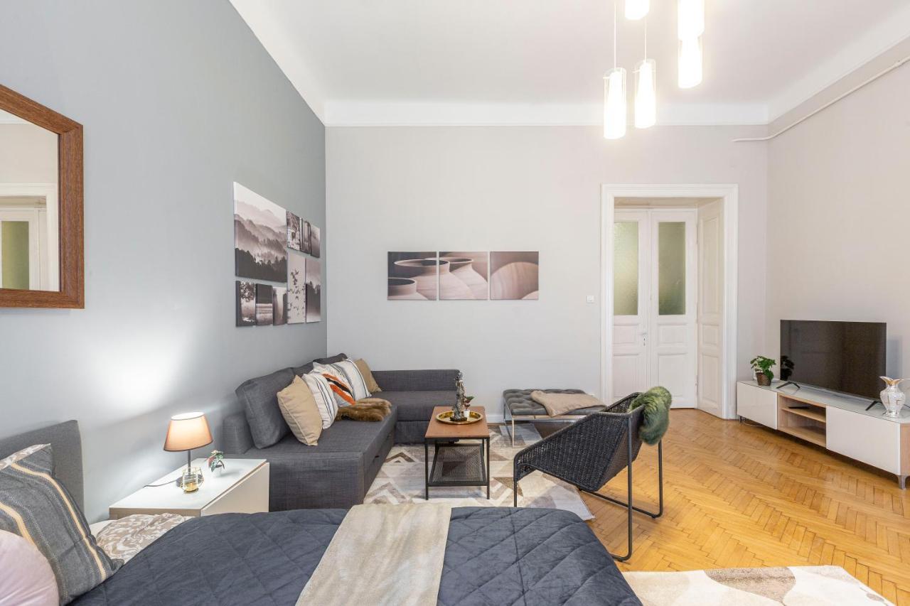 Spacious & Cozy Downtown Apartment With Balcony Budapest Exteriör bild